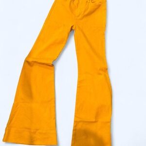 Alice & Olivia Orange Flare Jean